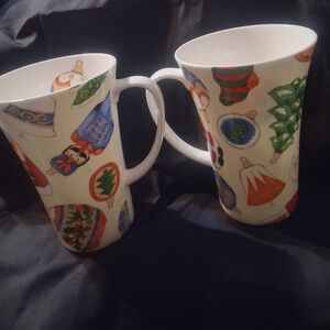 2 SPECTACULAR CROWN TRENT CHINA LIMITED MUGS.